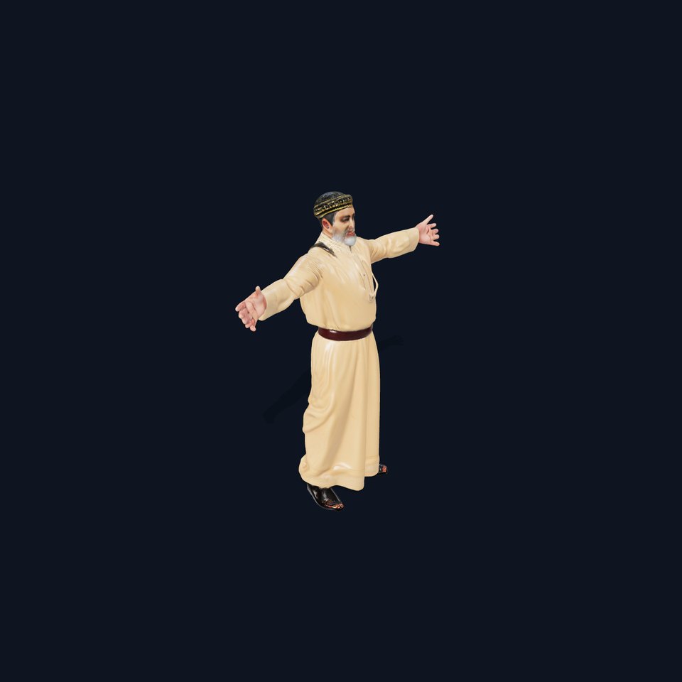 Traditional Beige Robe model pack